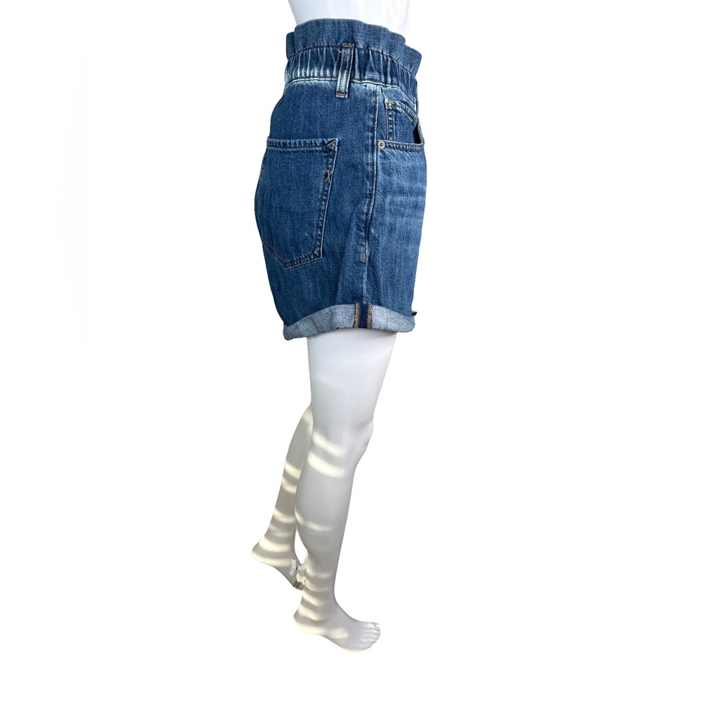 Express Super High Waisted Paperbag Jean Shorts Sz. Large Women’s Regular - Picture 4 of 5